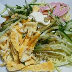 「マルちゃん正麺」で冷やし中華を作ってみた。